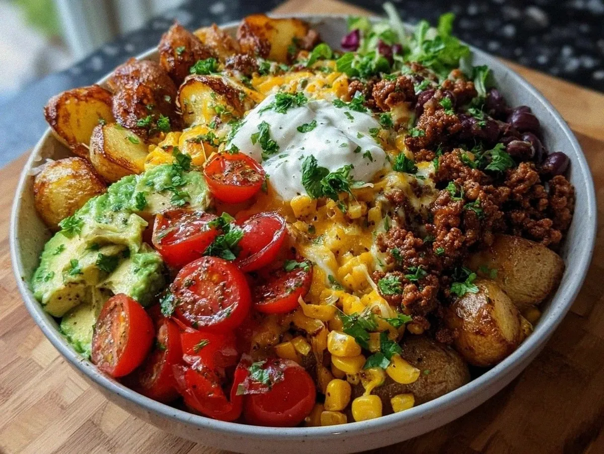 Loaded Potato Taco Bow