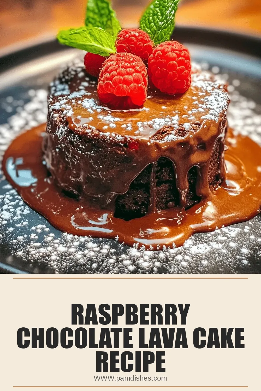 Raspberry Chocolate Lava Cake Recipe