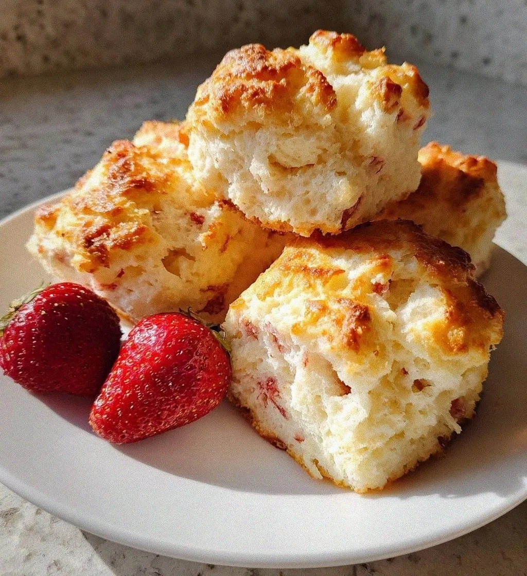 Strawberry Cottage Cheese Cloud Bread