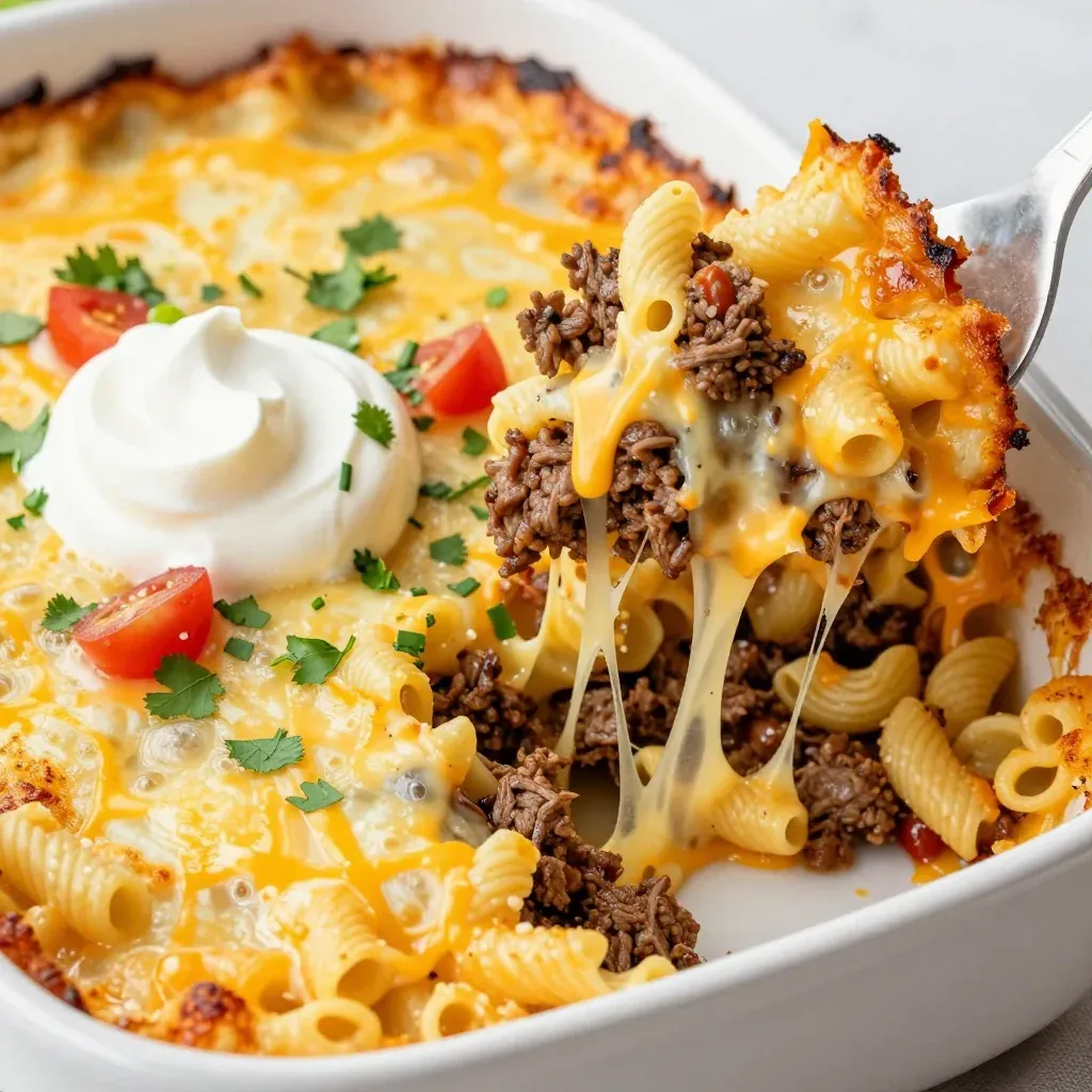 Cheesy Taco Casserole for Game Day Crowd Pleaser