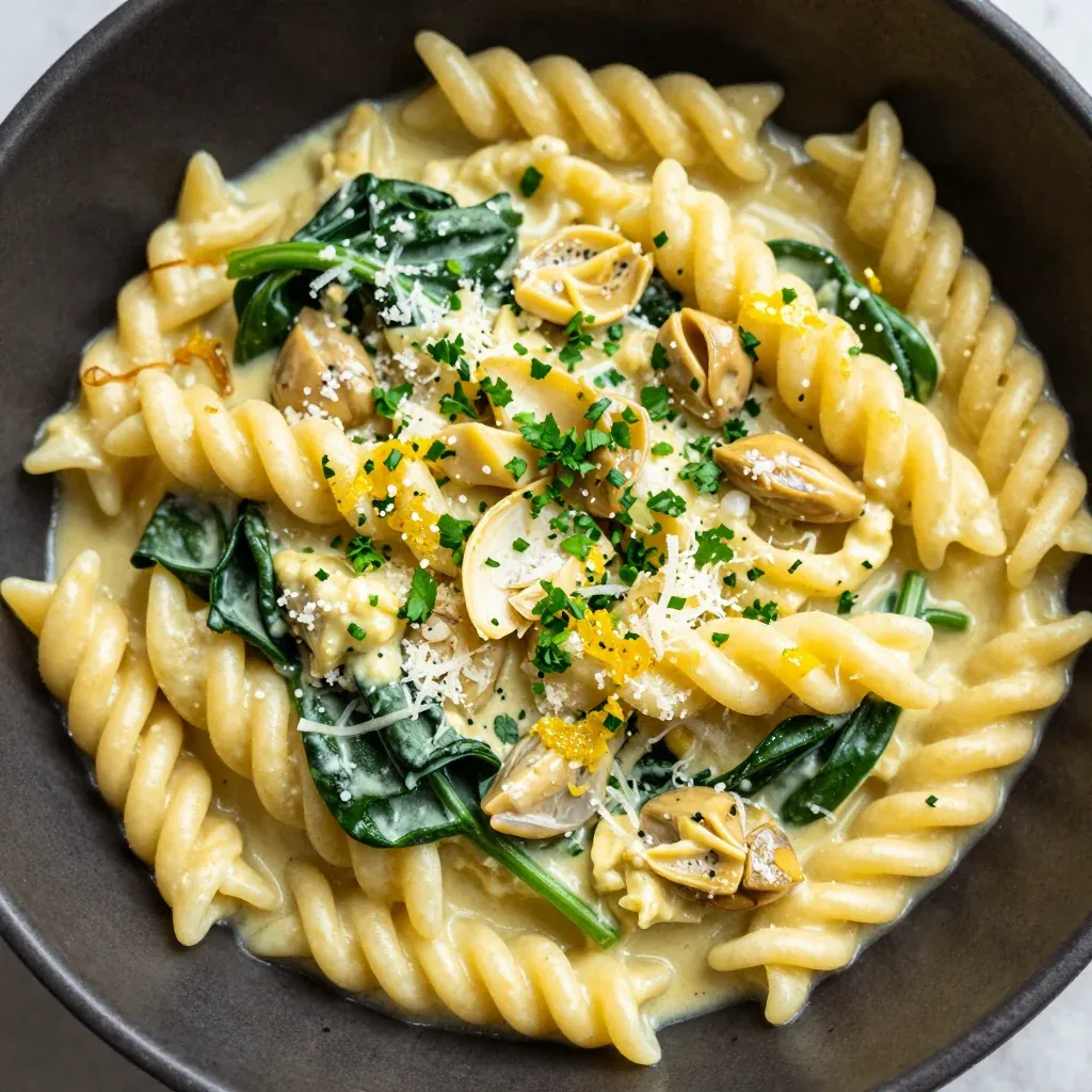 Pantry Clean Out Pasta With Canned Artichoke And Lemon