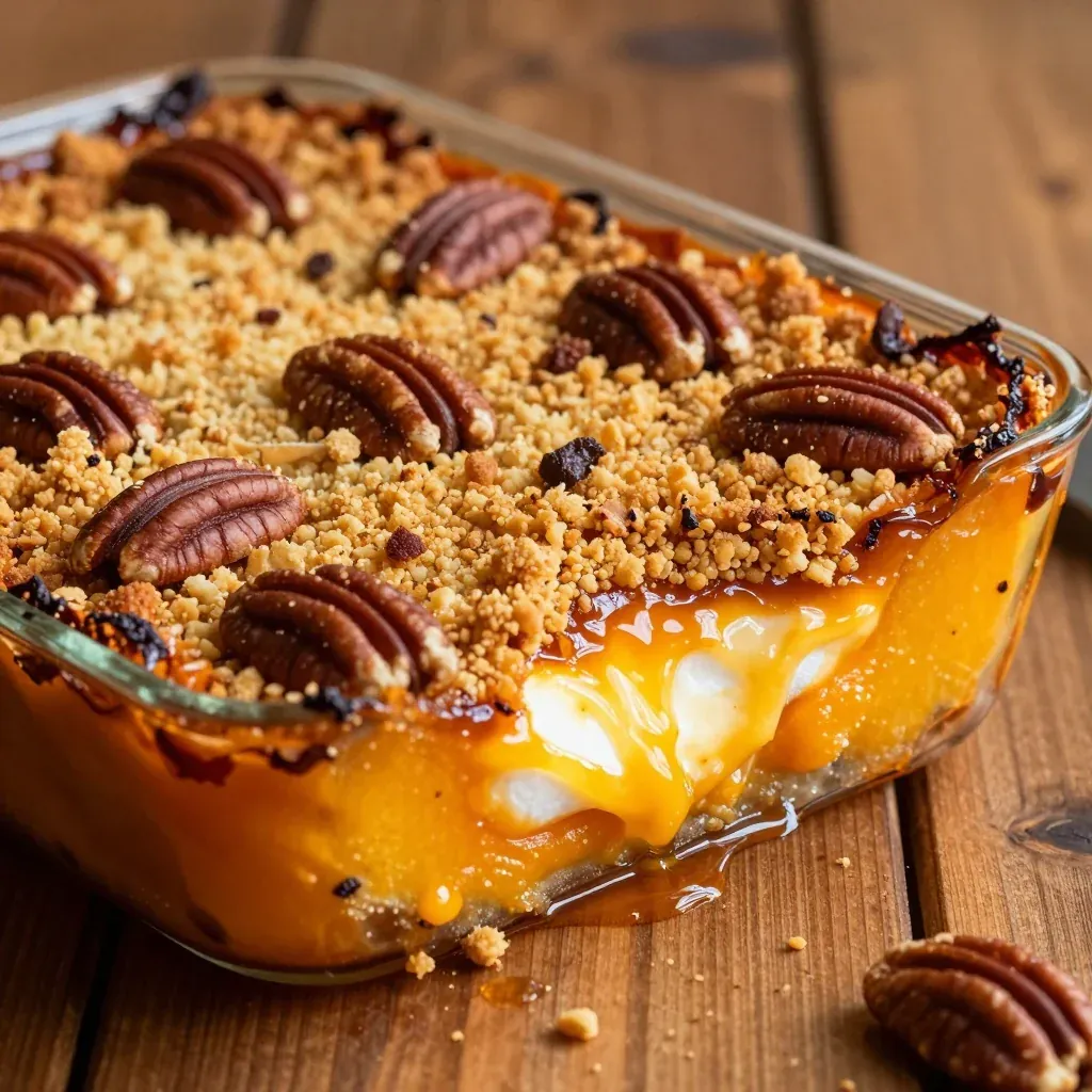 Martin Luther King Jr. Day Sweet Potato Casserole with Pecan Topping