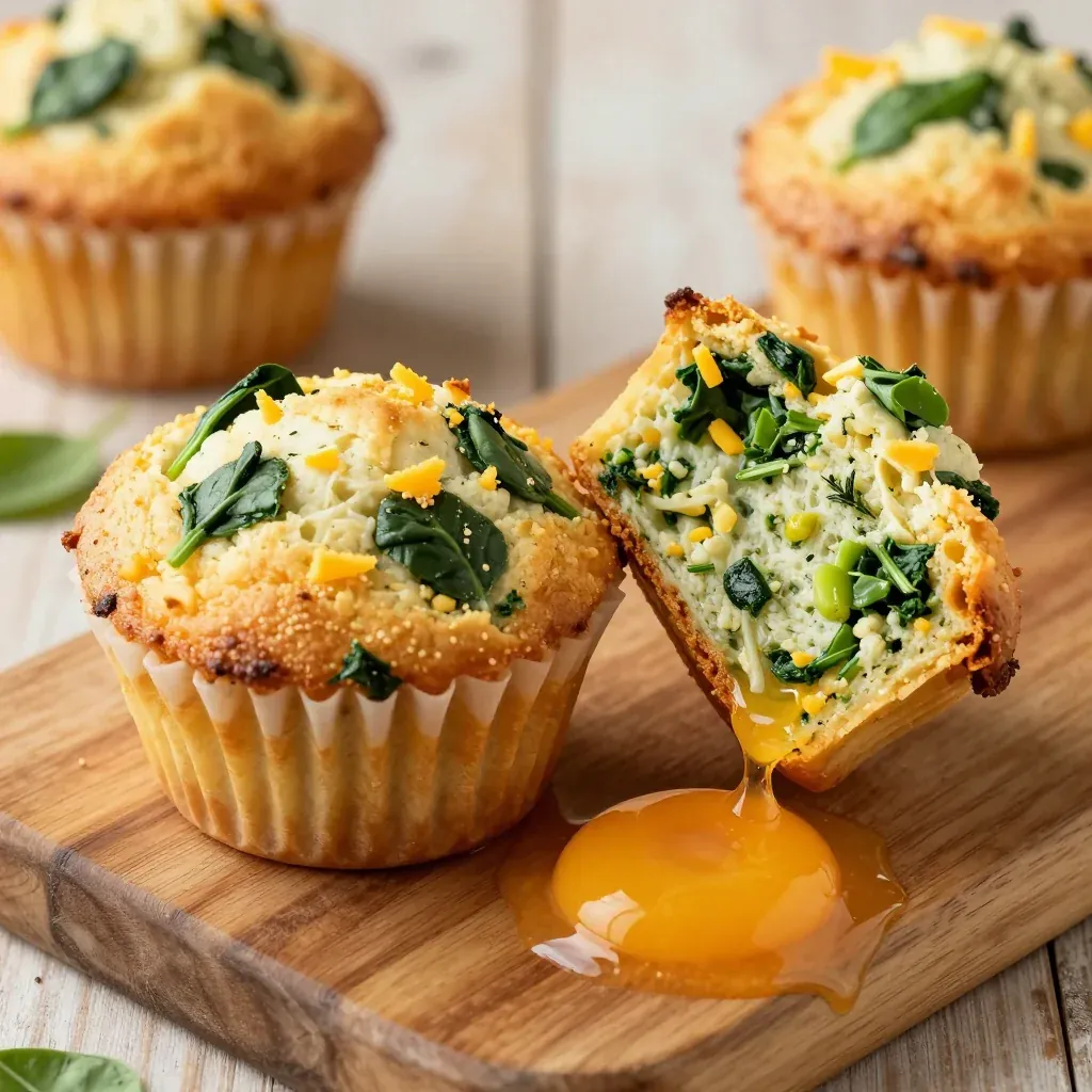 Freezer-Friendly Breakfast Egg Muffins with Spinach