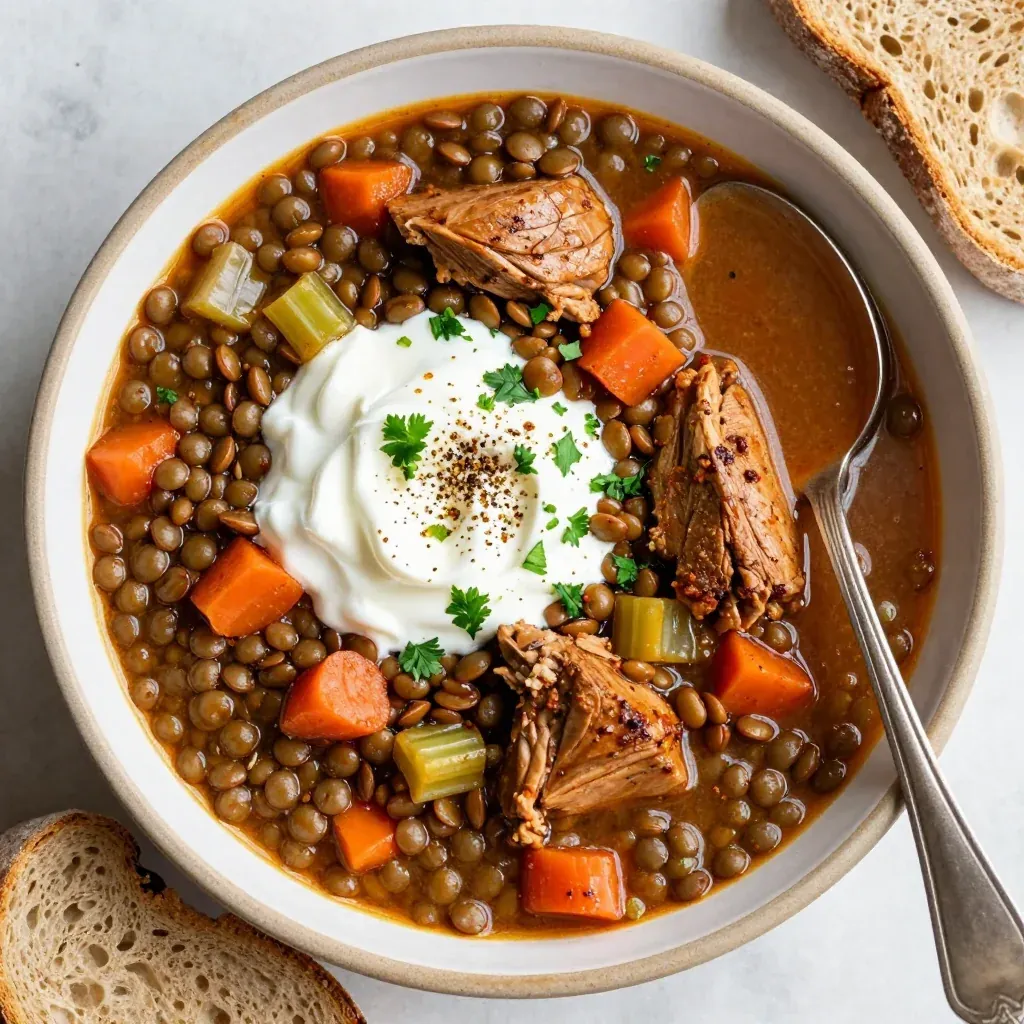 highprotein turkey and lentil stew for cold winter nights
