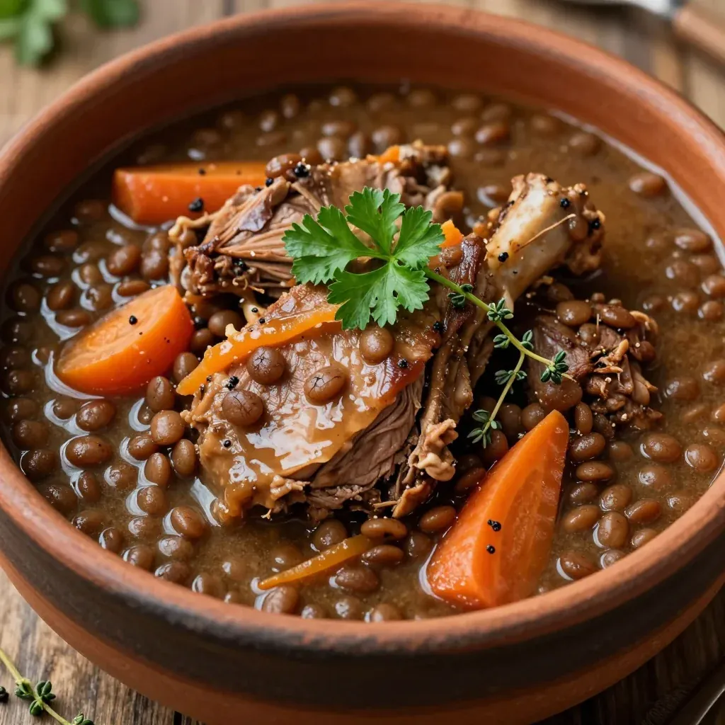 highprotein turkey and lentil stew for cold winter nights