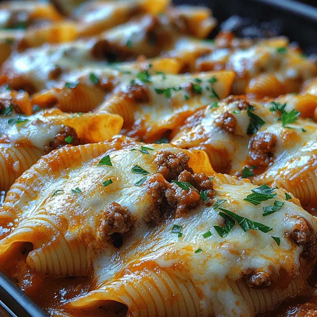 Cheesy Beefy Delight Stuffed Shells Recipe