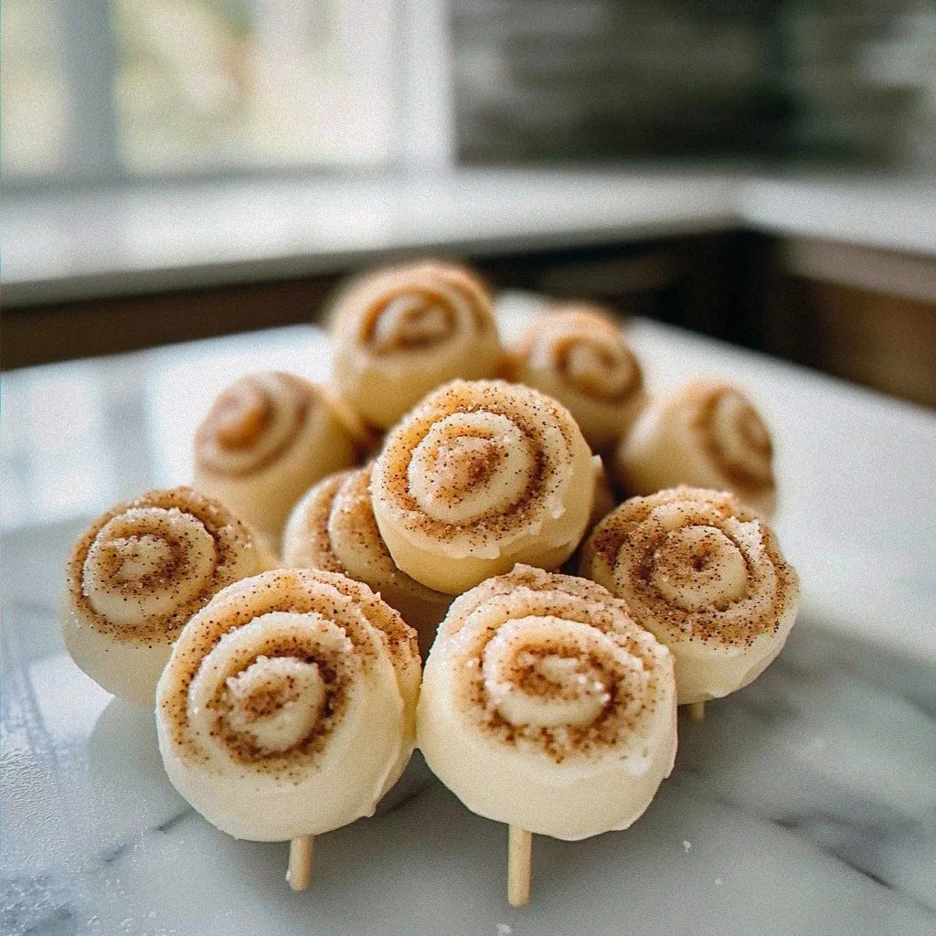 Delicious Cinnamon Roll Cake Pops Recipe