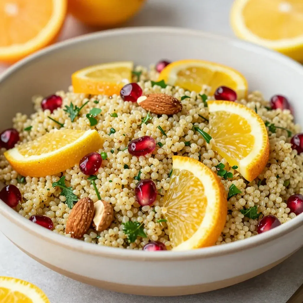 zesty citrus and herb quinoa salad for bright and festive holiday brunch