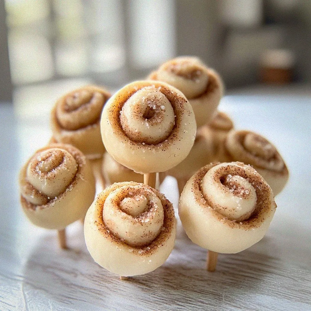 Delicious Cinnamon Roll Cake Pops Recipe