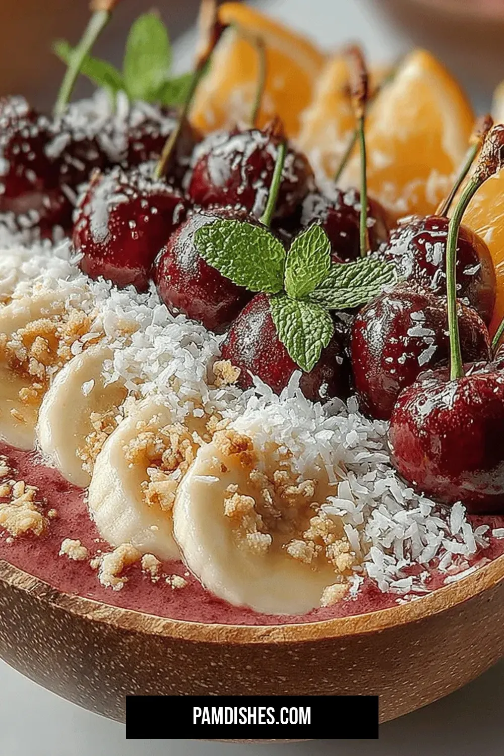 Cherry Bliss Smoothie Bowl with Chia Seeds