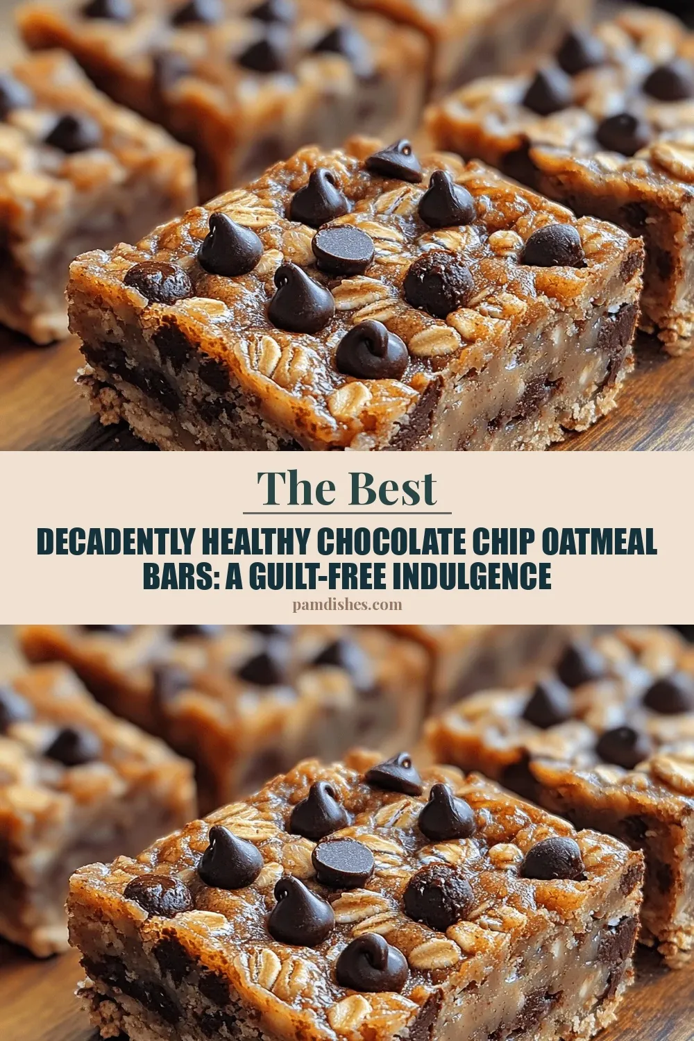 Decadently Healthy Chocolate Chip Oatmeal Bars: A Guilt-Free Indulgence