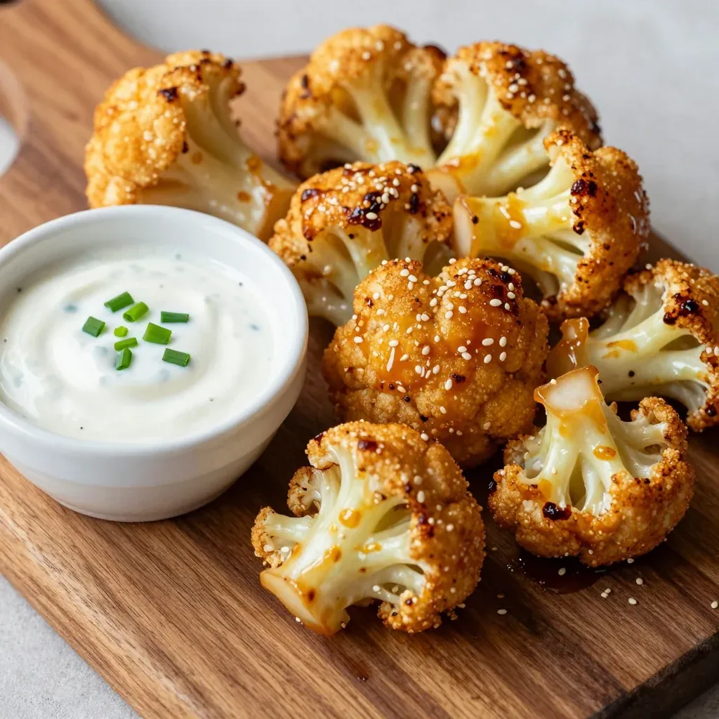 Crispy Baked Cauliflower Wings for Healthy Vegan Snacks