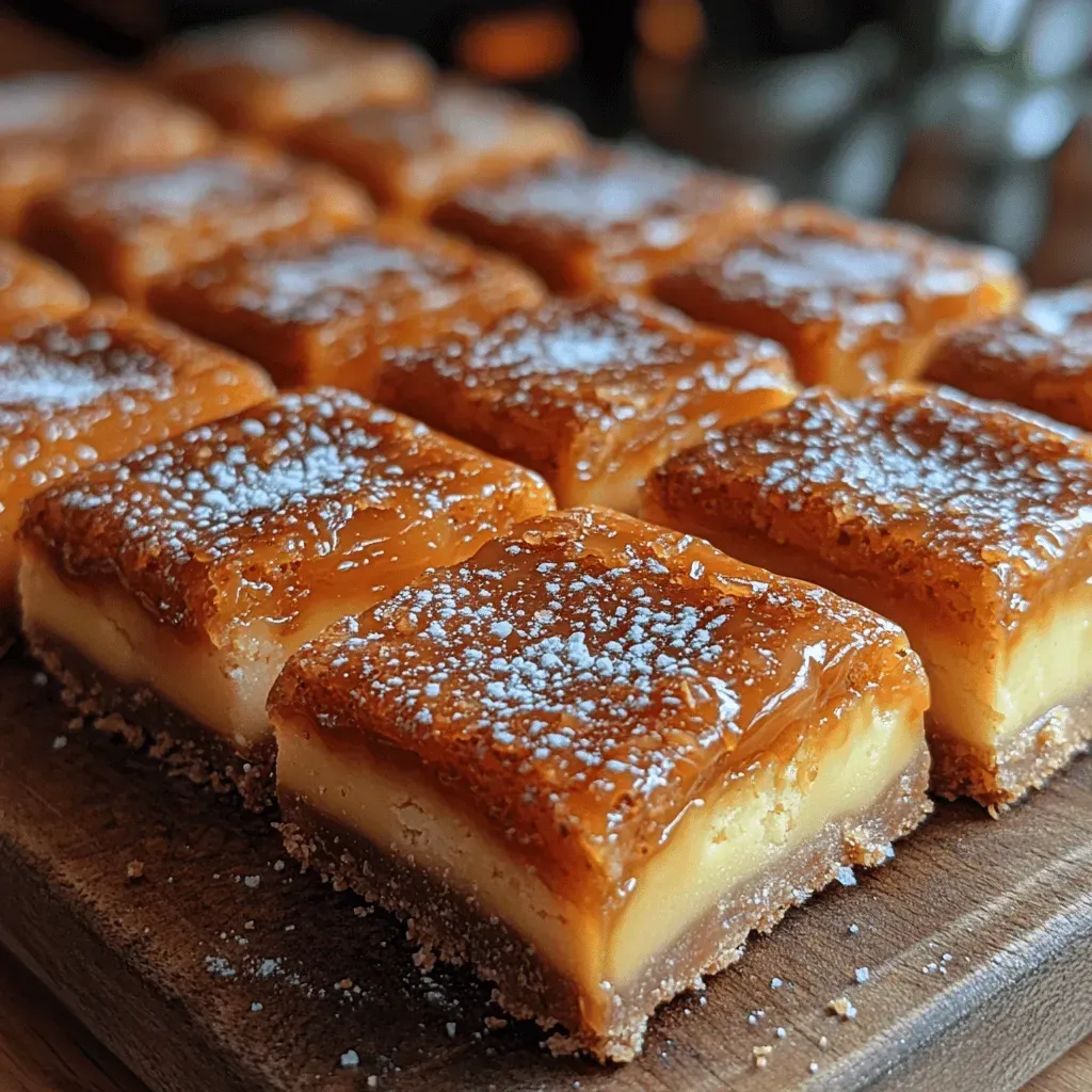 Irresistible Salted Caramel Gooey Butter Bars