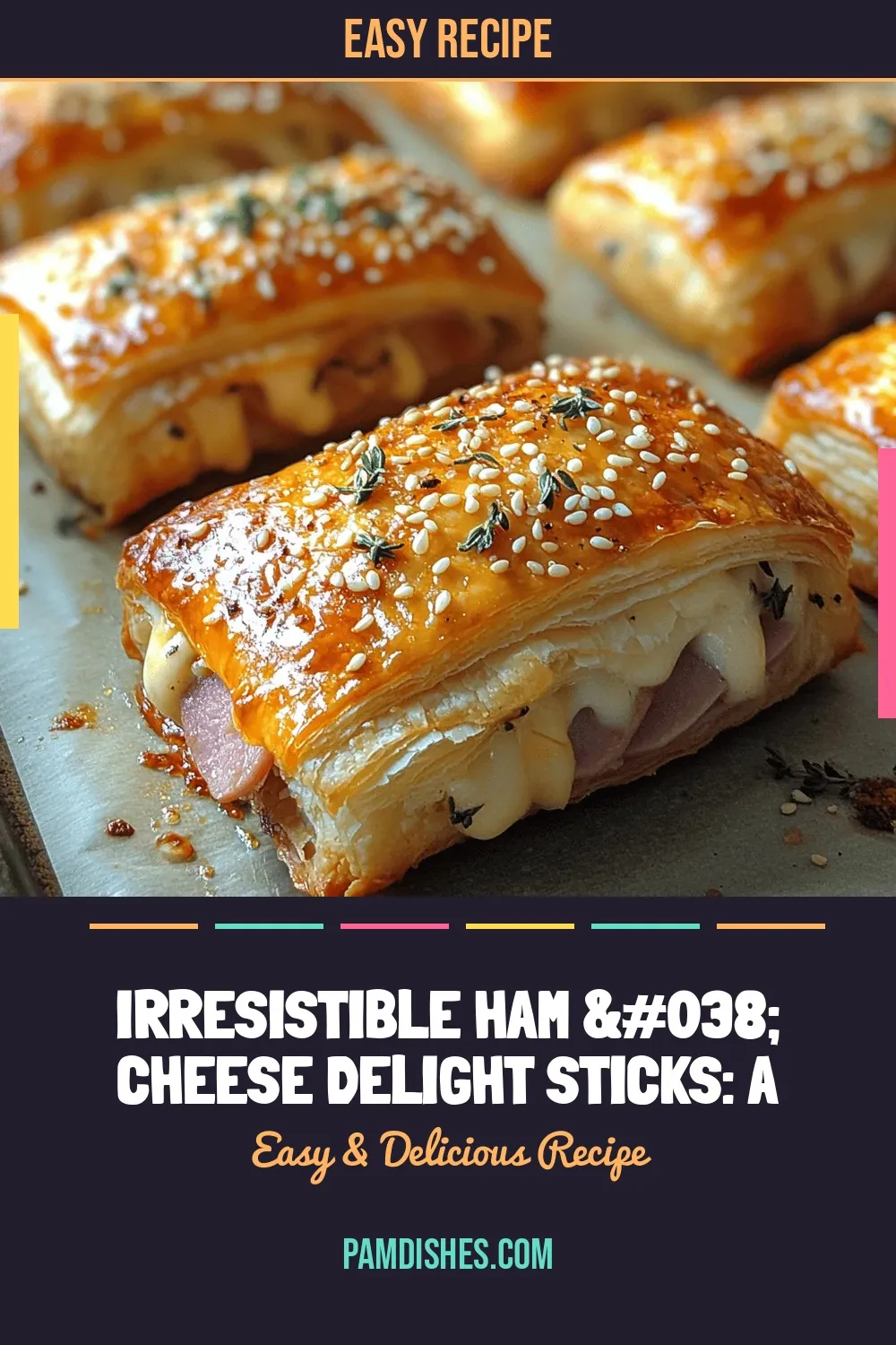 Irresistible Ham & Cheese Delight Sticks: A Perfect Snack for Any Occasion