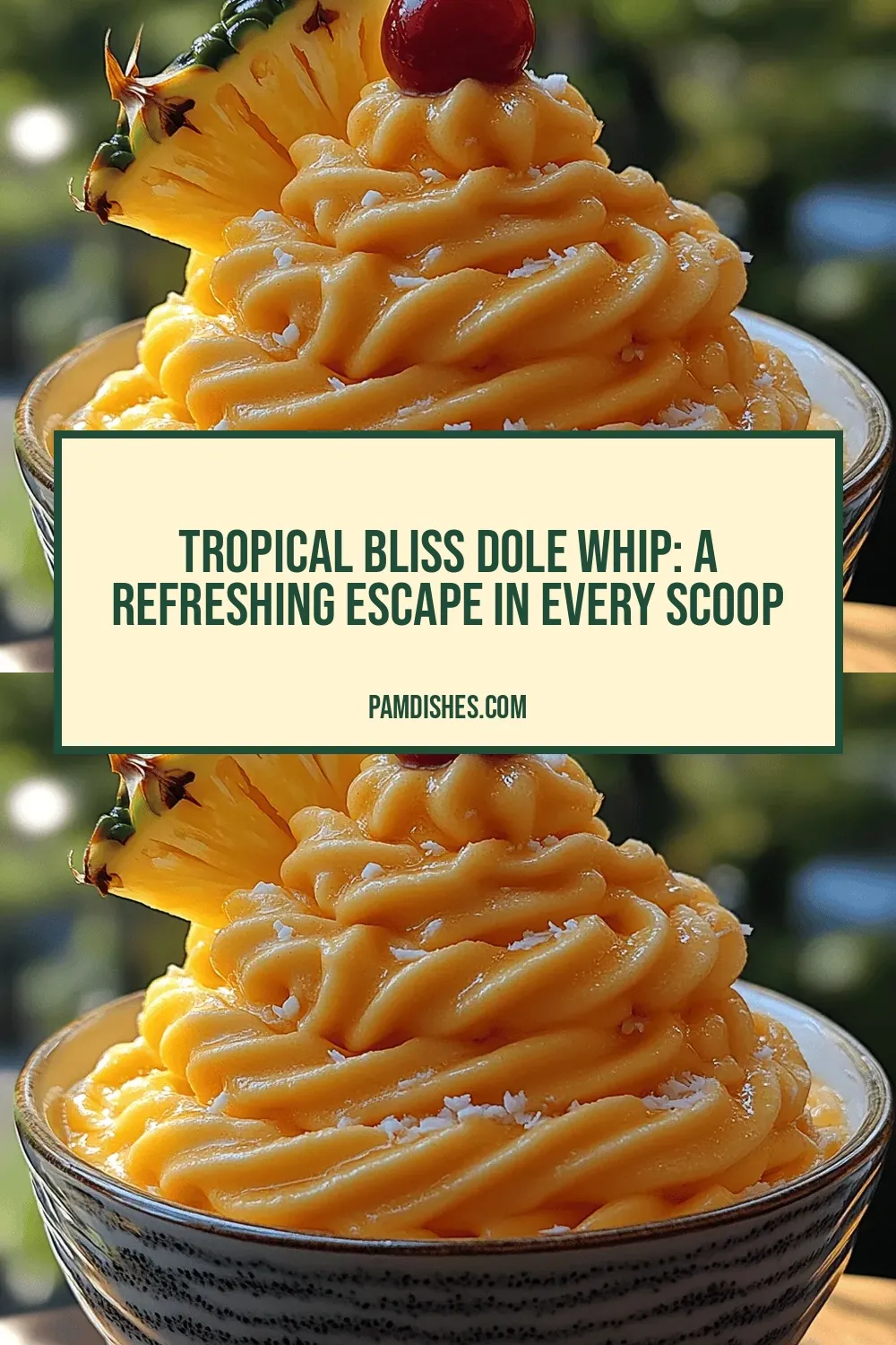 Tropical Bliss Dole Whip: A Refreshing Escape in Every Scoop