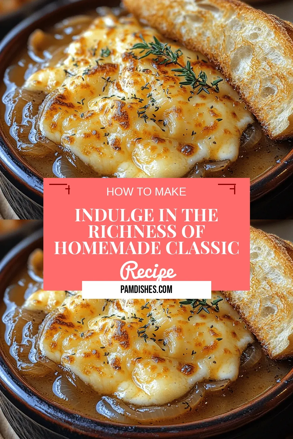 Indulge in the Richness of Homemade Classic French Onion Soup