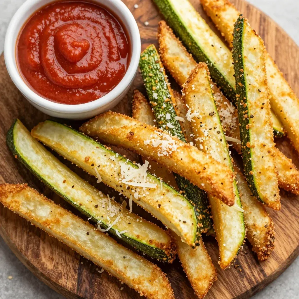 Crispy Parmesan Zucchini Fries for Healthy Winter Snacks