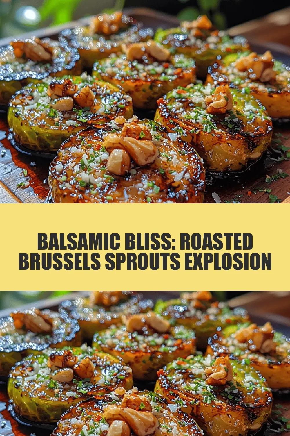 Balsamic Bliss: Roasted Brussels Sprouts Explosion