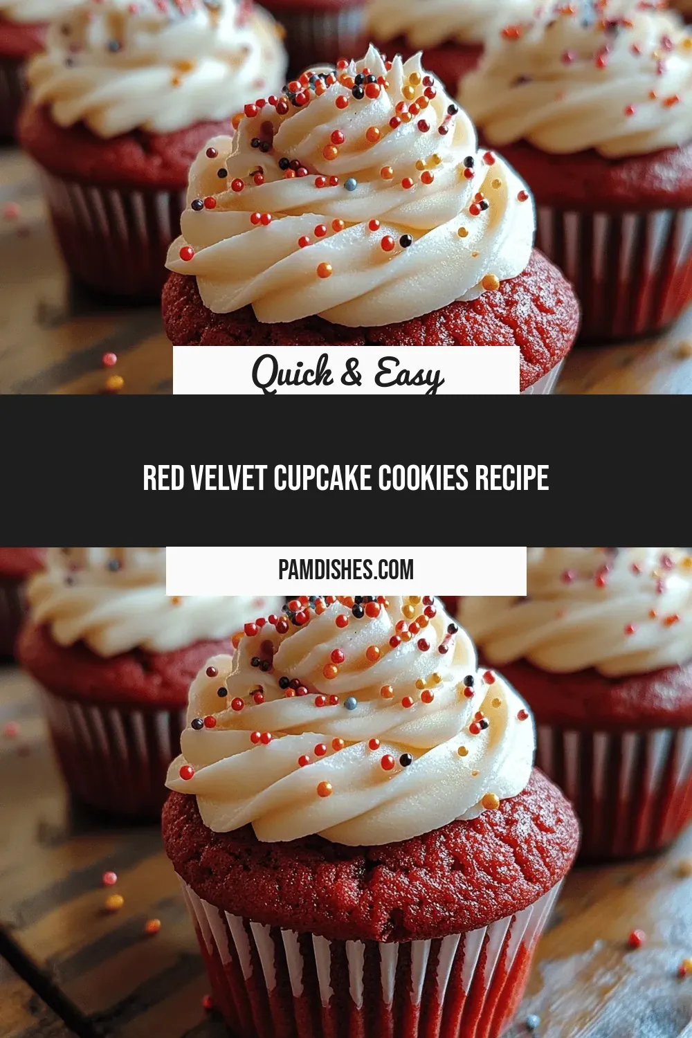 Red Velvet Cupcake Cookies Recipe