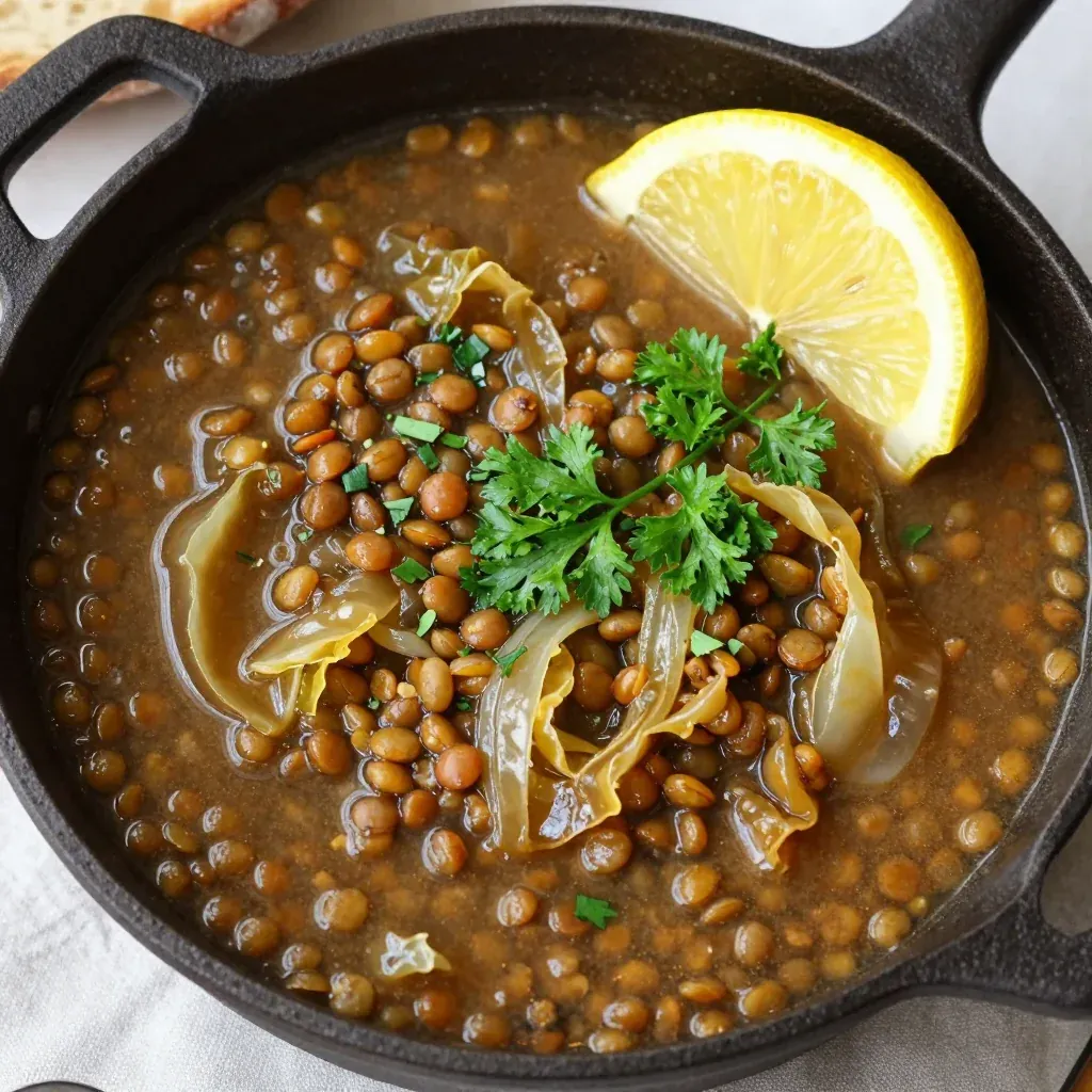 warm onepot lentil and cabbage soup for budgetfriendly january meals