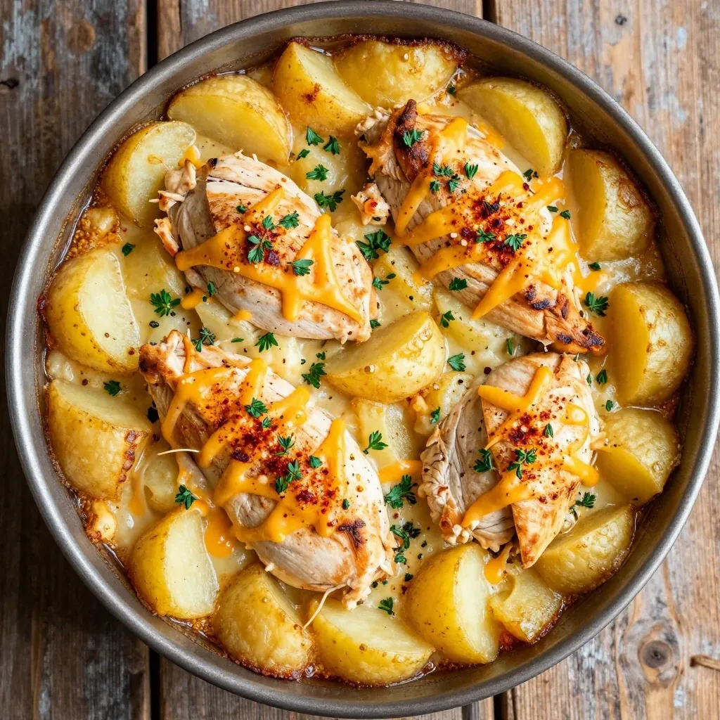 Budget Chicken and Potato Bake for Freezer Family Dinners