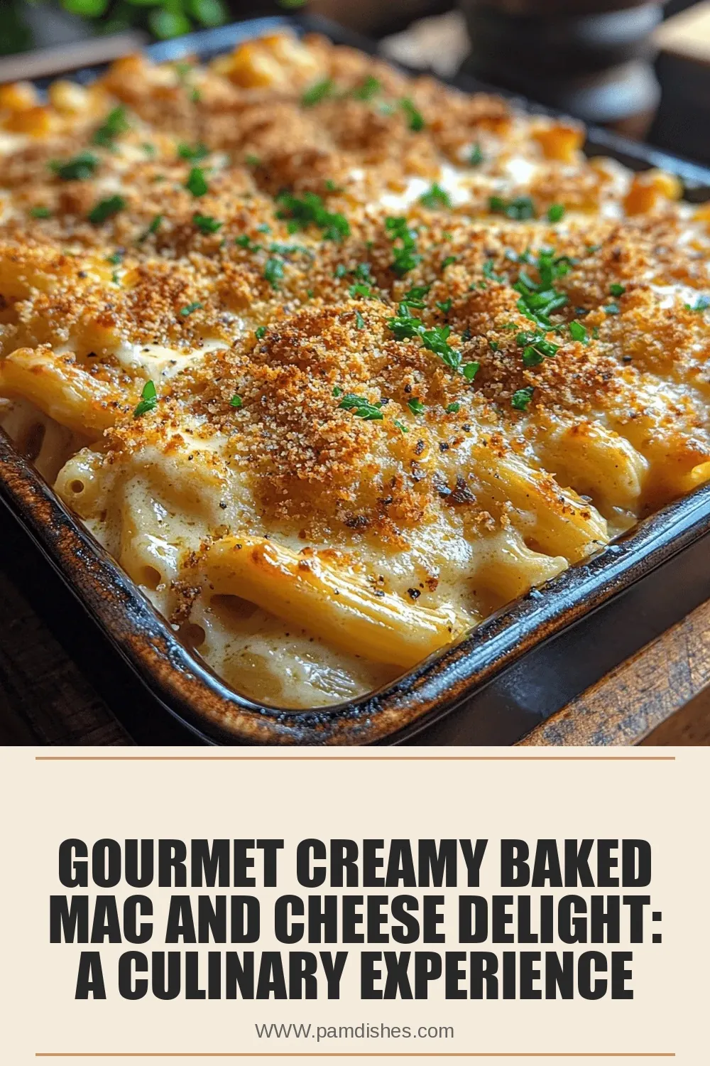 Gourmet Creamy Baked Mac and Cheese Delight: A Culinary Experience