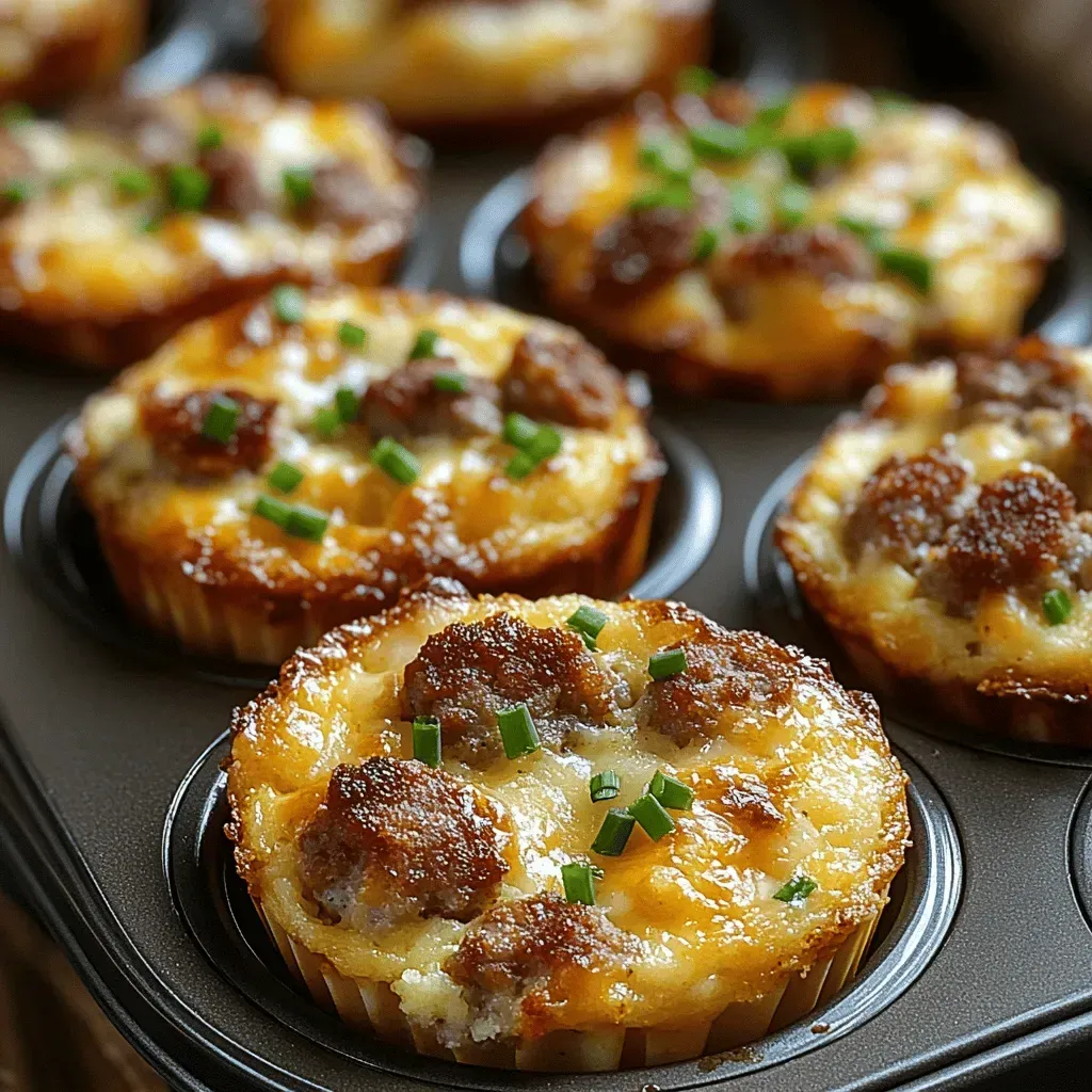 Sausage and Cheddar Breakfast Bites Recipe