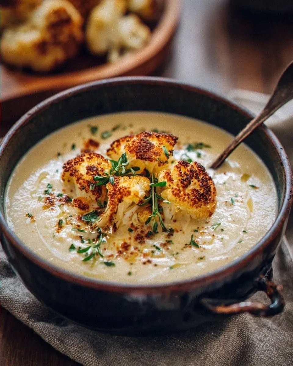 Roasted Garlic Cauliflower Cheddar Soup: The Comfort You Crave