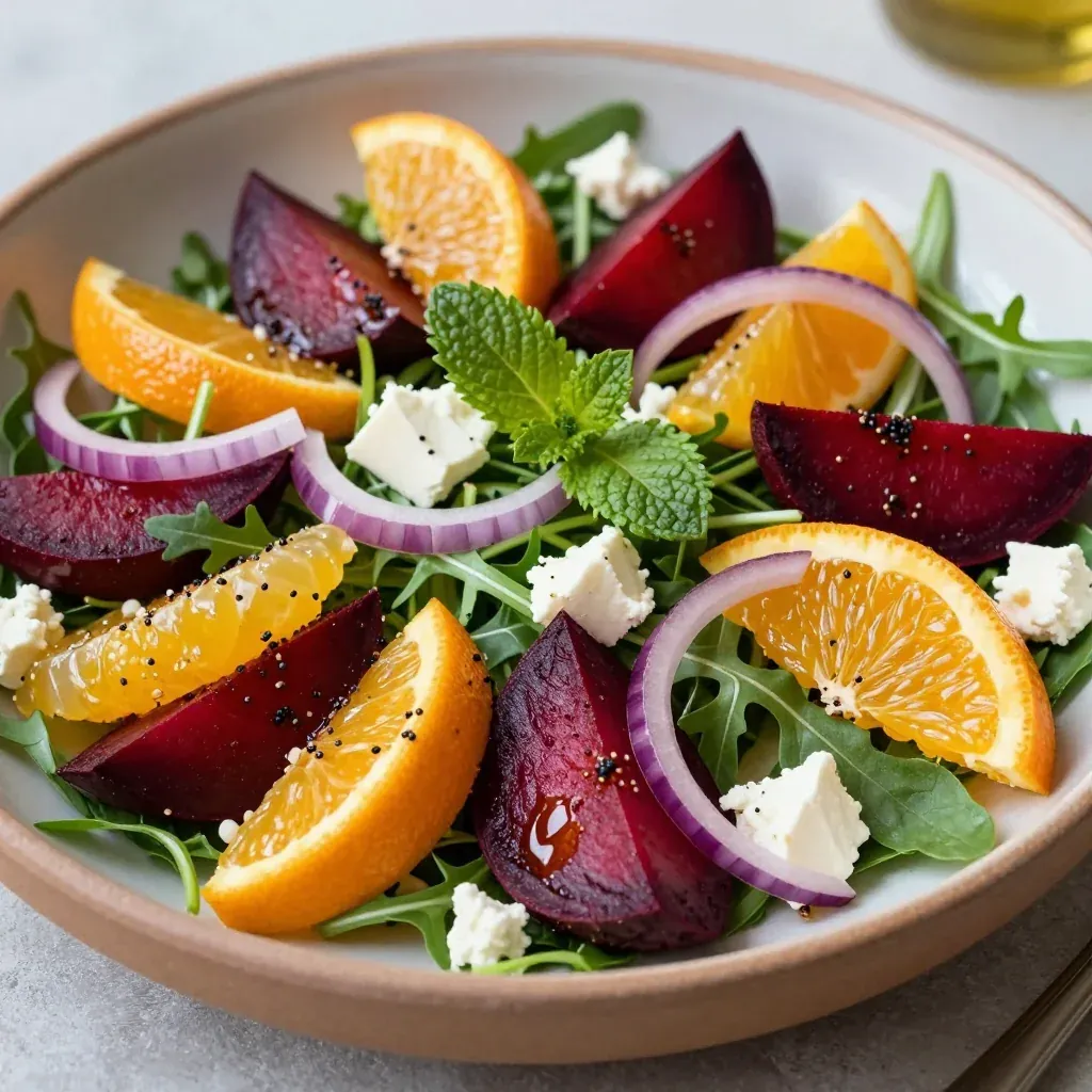 warm citrus and beet salad with oranges for new year refresh