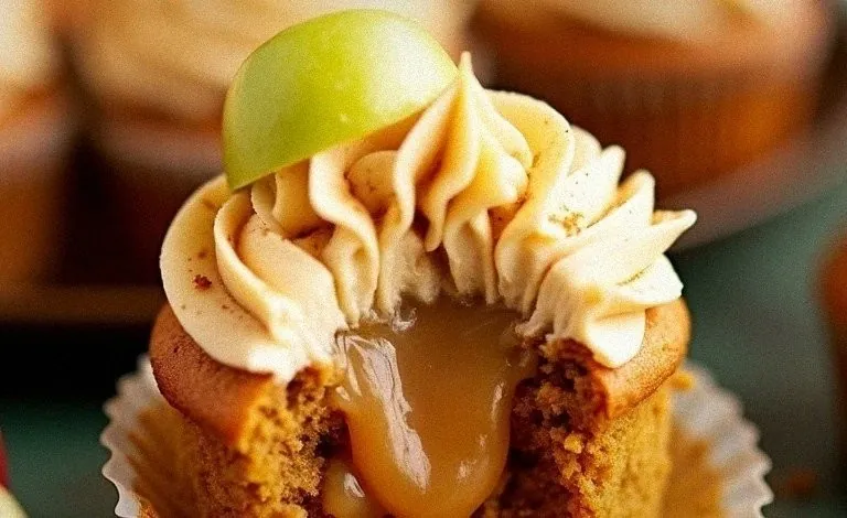 Caramel Apple Spice Cupcakes Recipe for Fall