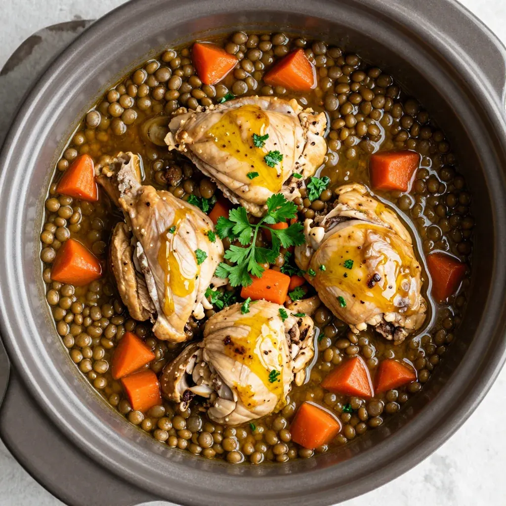 Reset Slow Cooker Chicken and Lentil Stew