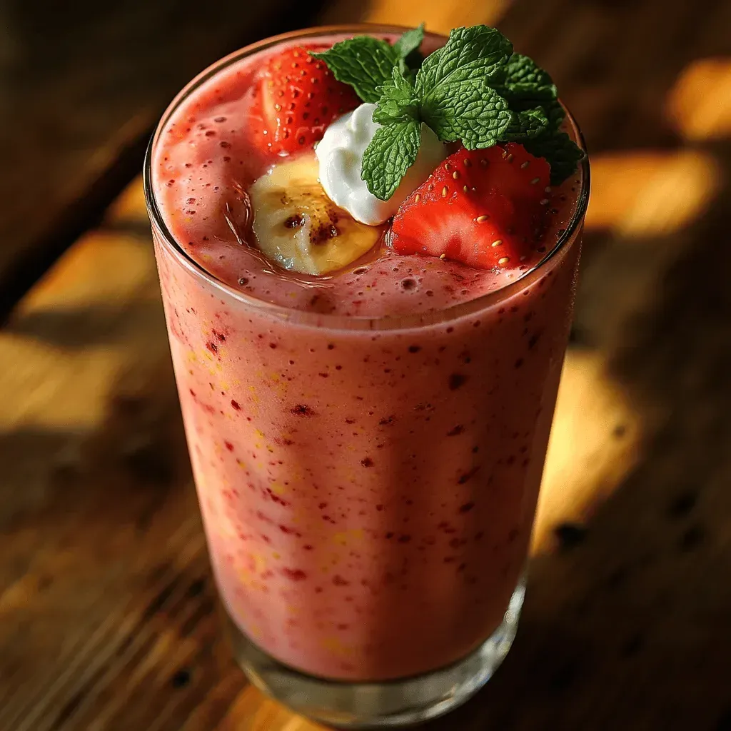 Strawberry Banana Bliss Smoothie: A Refreshing Delight for Any Time of Day