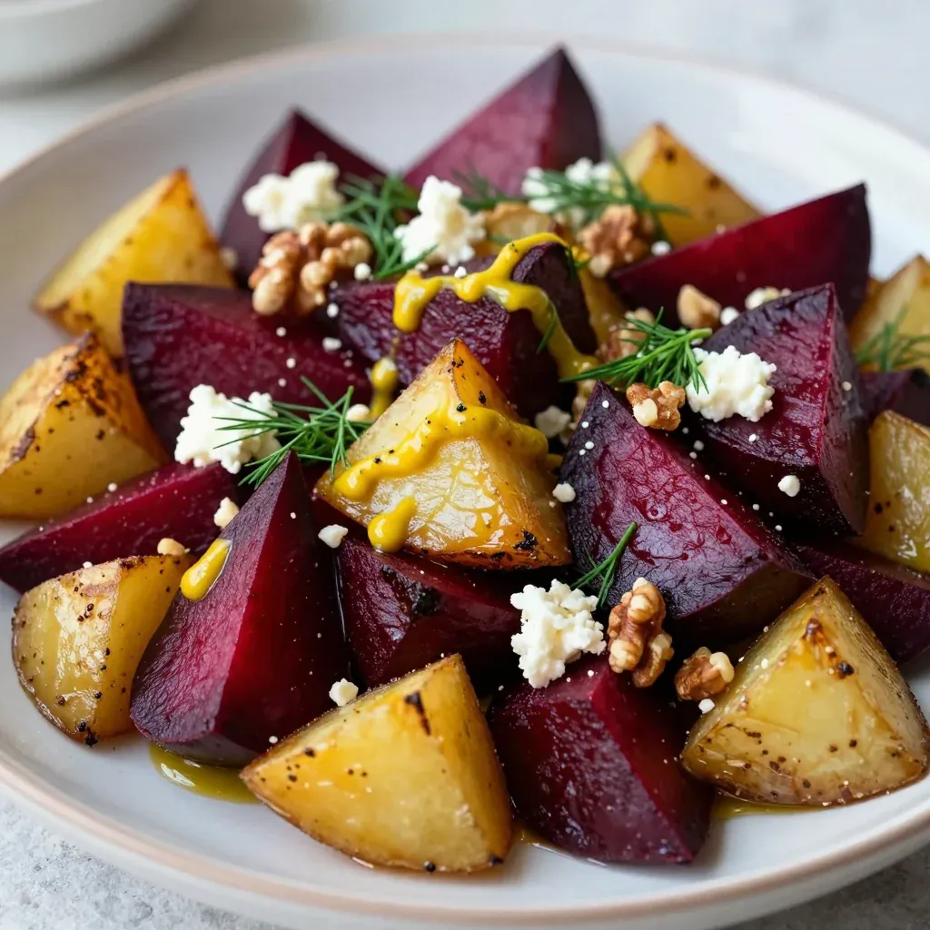 budgetfriendly roasted beet and potato salad for family suppers