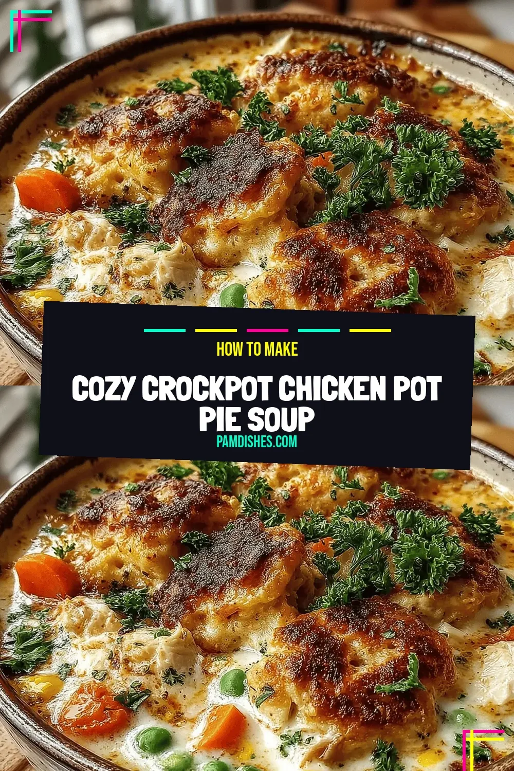 Cozy Crockpot Chicken Pot Pie Soup