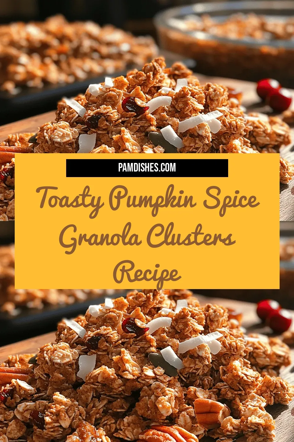 Toasty Pumpkin Spice Granola Clusters Recipe