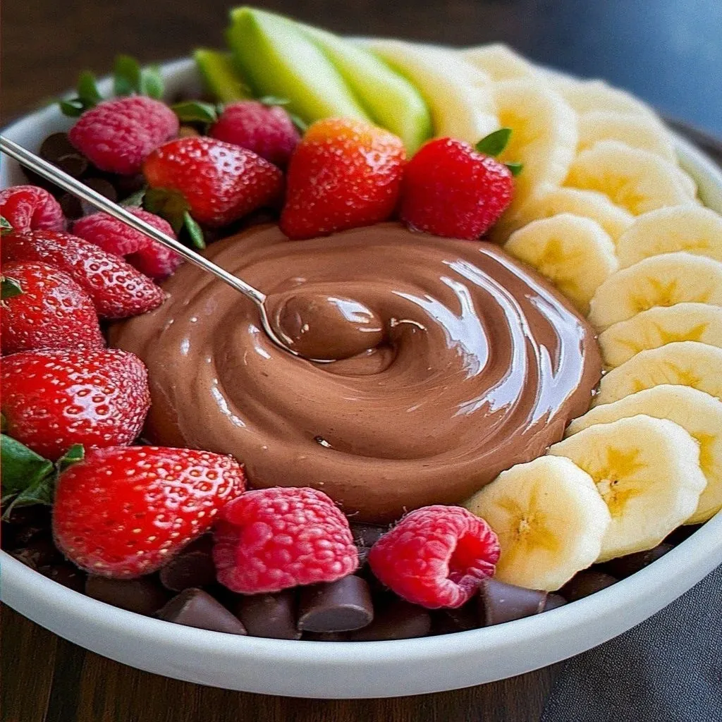 Indulge in Irreistible Chocolate Dip for Fruit Delight