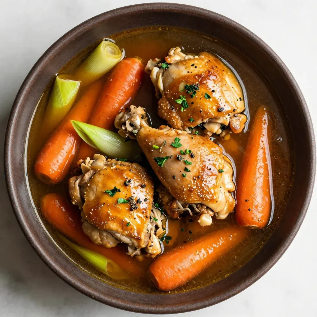 Cozy Slow Cooker Chicken And Leek Stew For A Light Meal