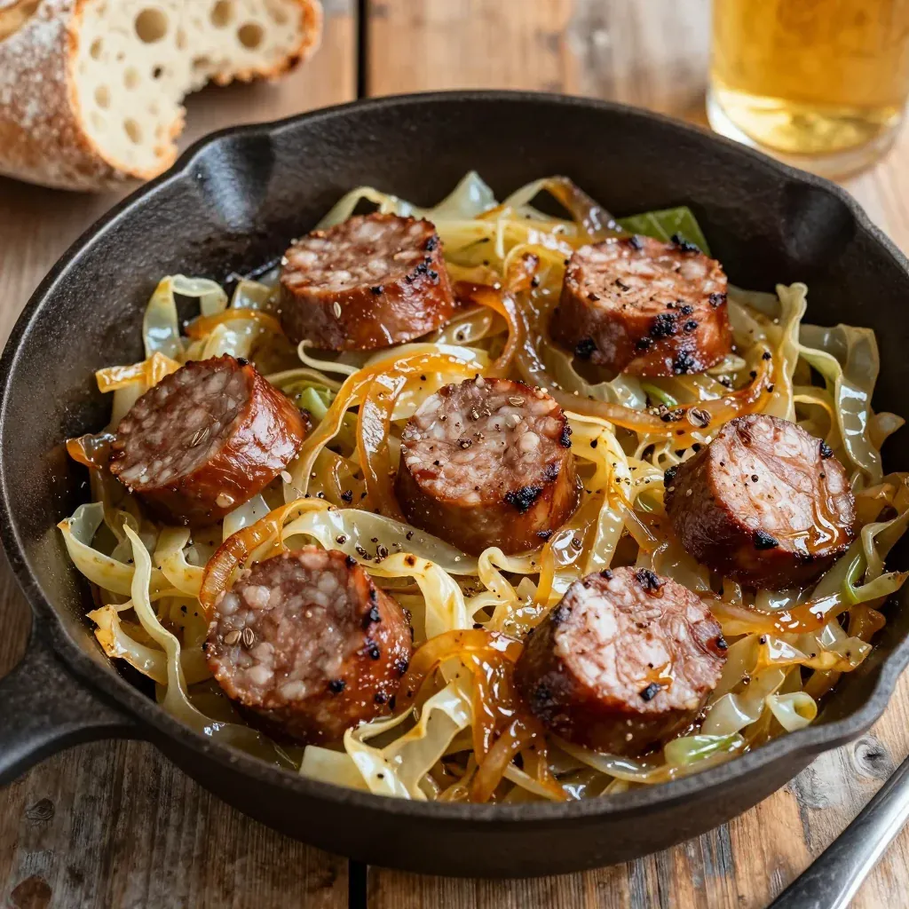 budgetfriendly cabbage and sausage skillet to warm cold evenings