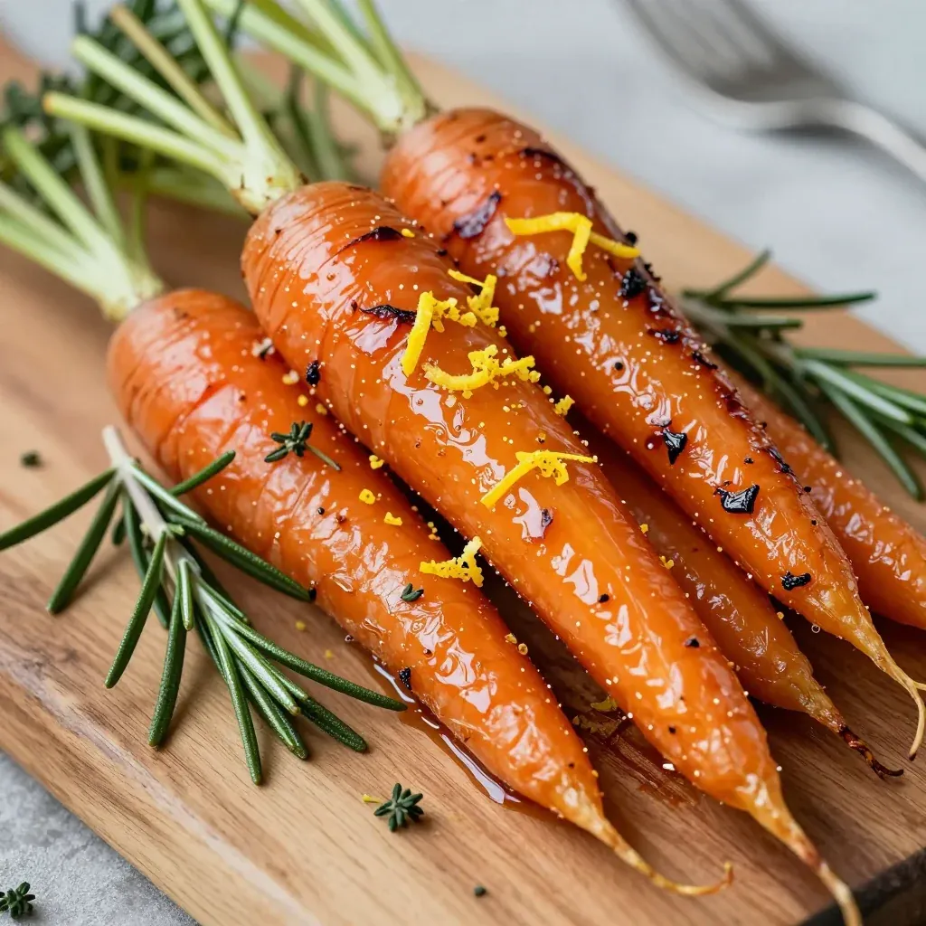 zesty lemon garlic roasted carrots with fresh herbs for winter meals