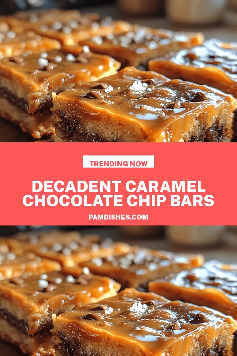 Decadent Caramel Chocolate Chip Bars