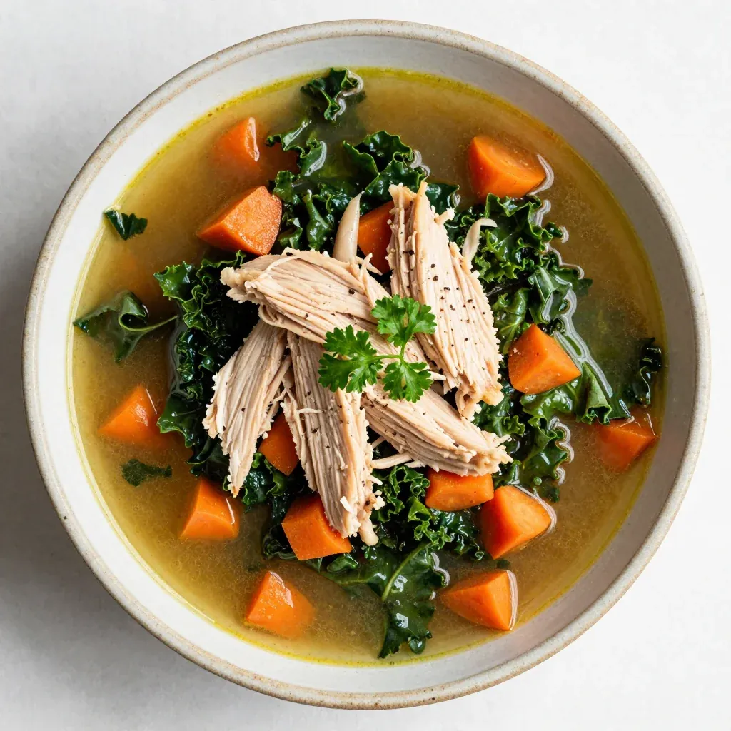 slow cooker chicken and kale soup for easy healthy january dinners