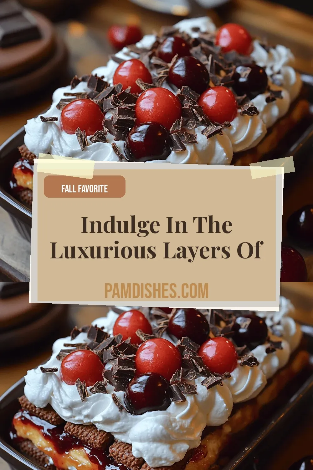 Indulge in the Luxurious Layers of Chocolate Cherry Dream Cake