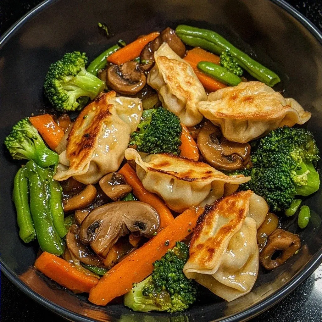 Enjoy a Tasty Potsticker Stir Fry in Just 30 Minutes!