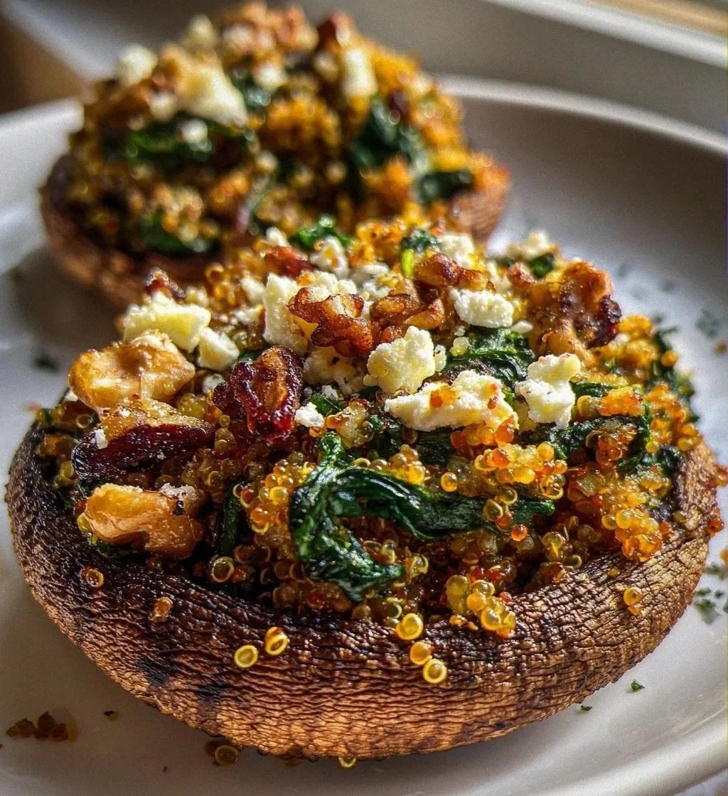 Autumn Harvest Stuffed Portobello Mushrooms
