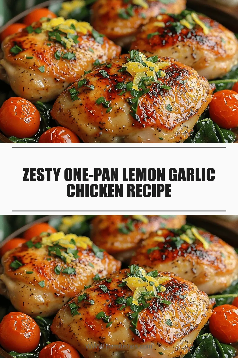 Zesty One-Pan Lemon Garlic Chicken Recipe