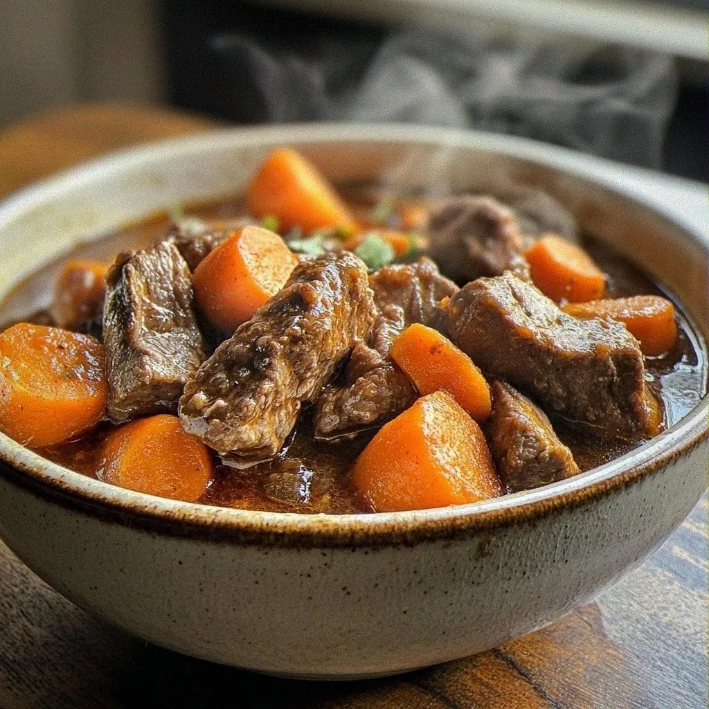 Heerlijke beef and carrot stew in 5 makkelijke stappen