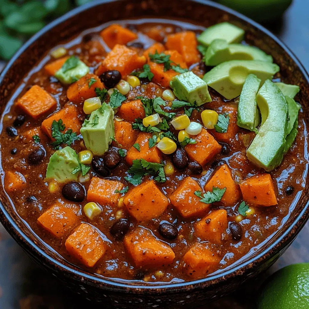 Cozy Sweet Potato & Black Bean Chili Recipe