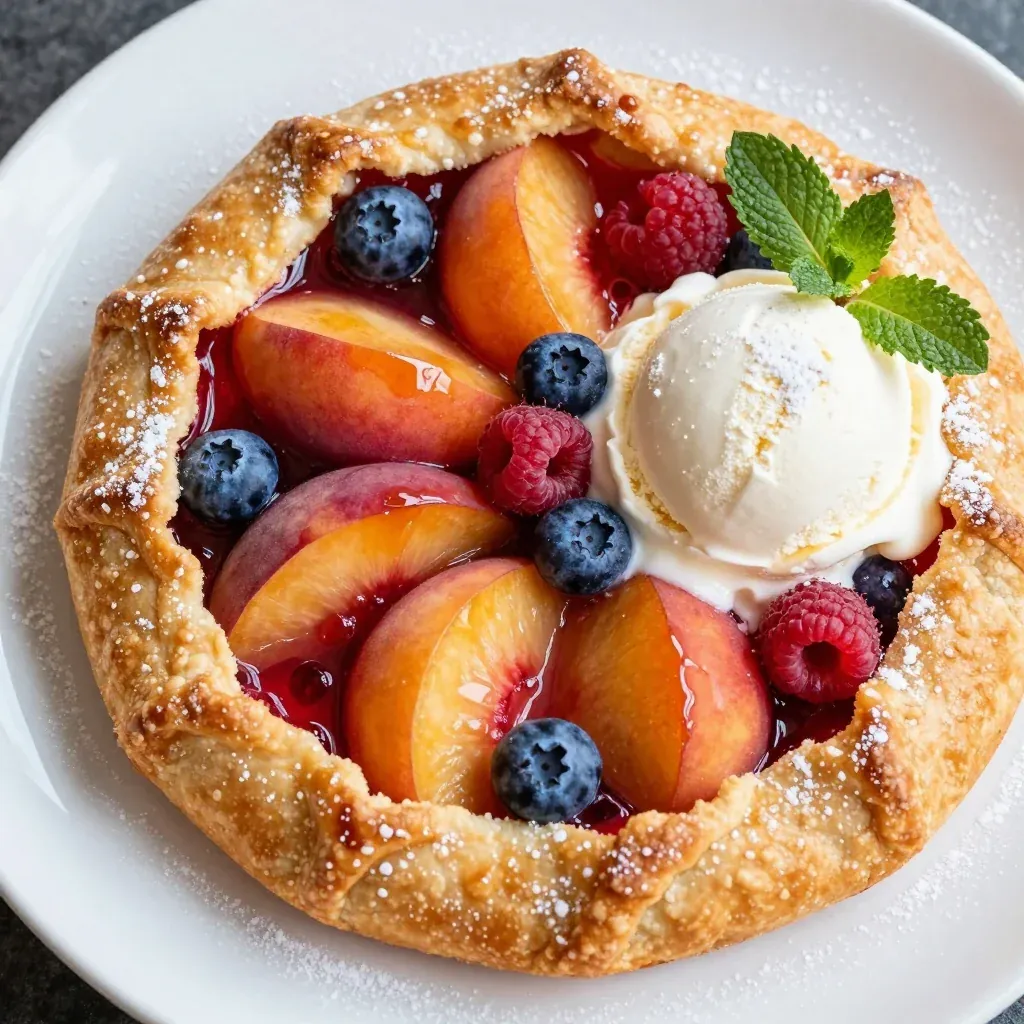 Martin Luther King Jr. Day Peach and Berry Dessert