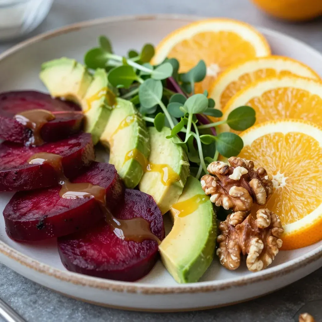 lowcalorie citrus and beet salad with toasted walnuts for detox days