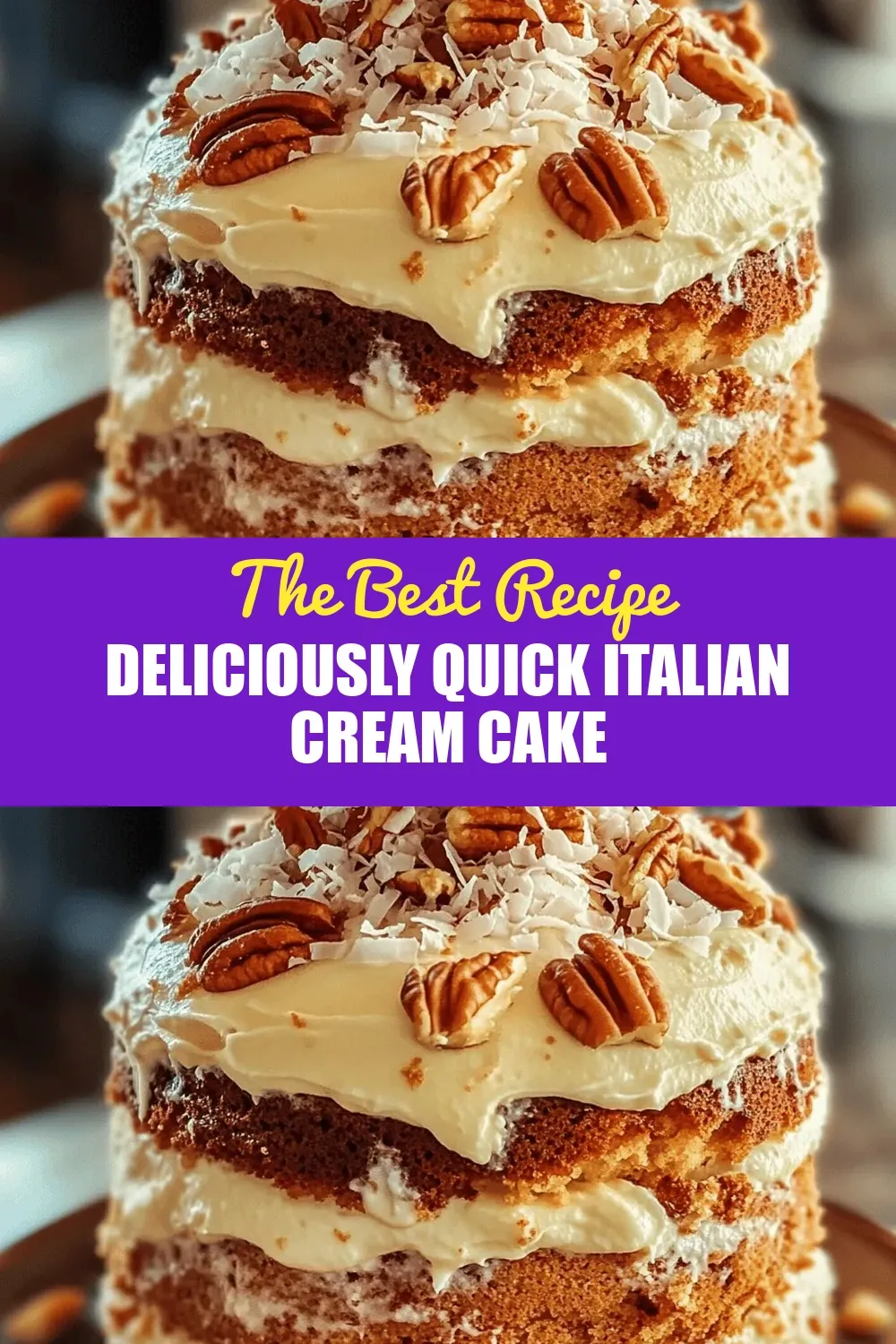 Deliciously Quick Italian Cream Cake